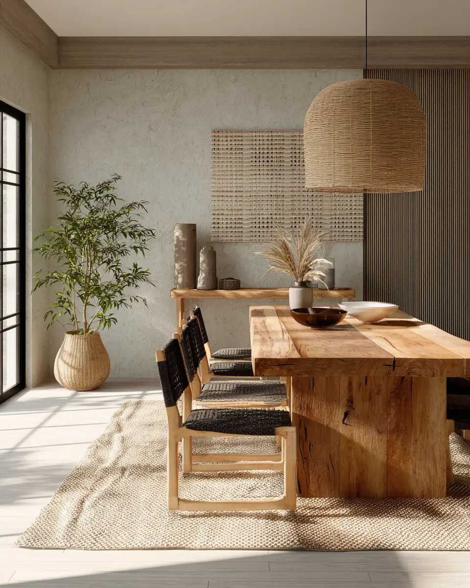 Open Concept Scandinavian Dining Room Decor Ideas