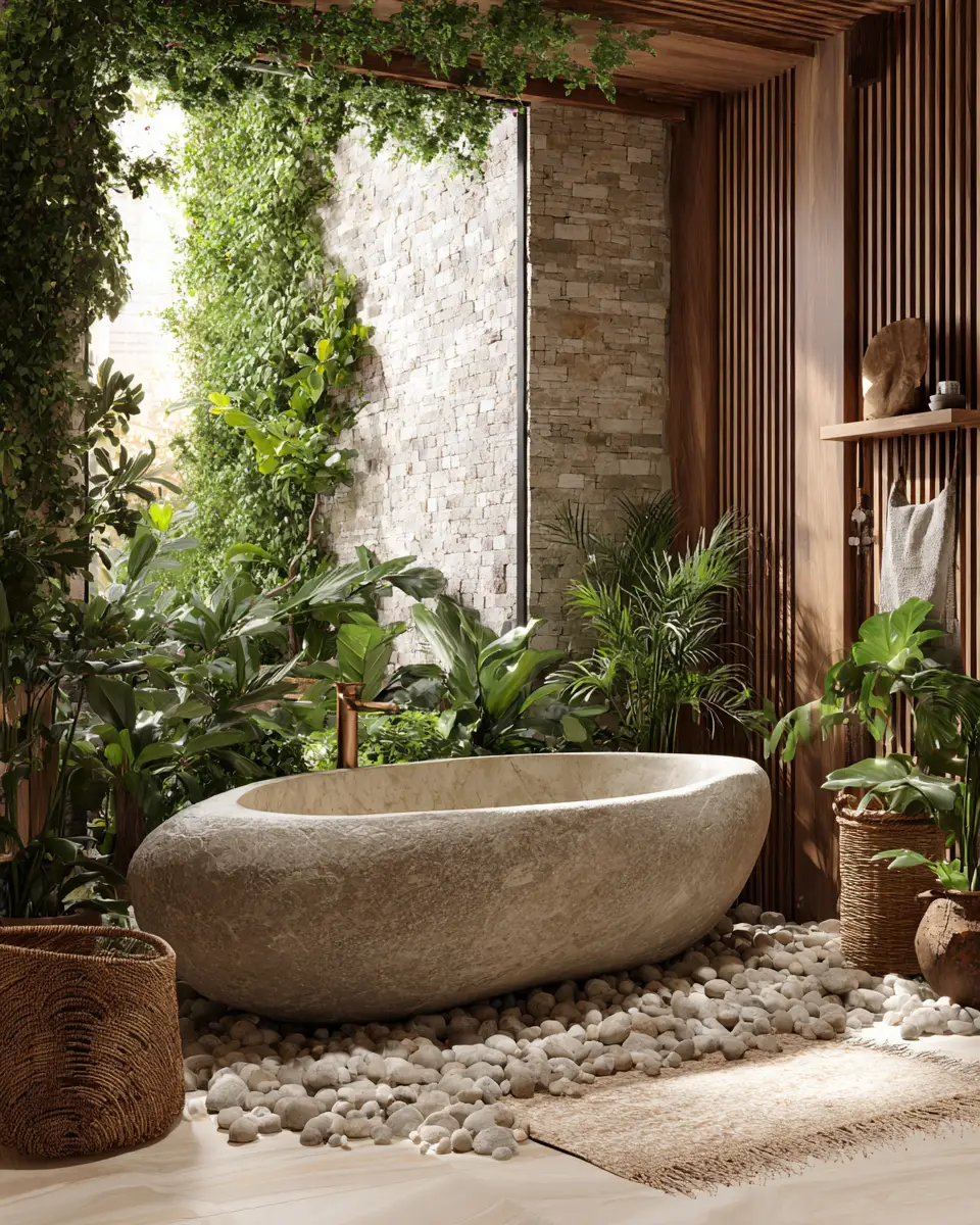 Organic Modern Bathroom Decor Ideas