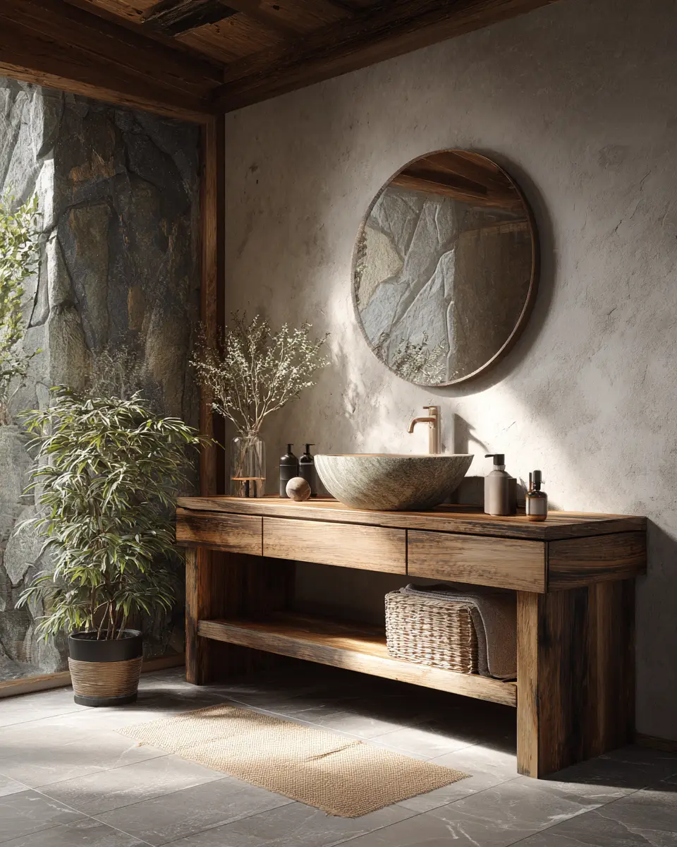 Organic Modern Bathroom Decor Ideas