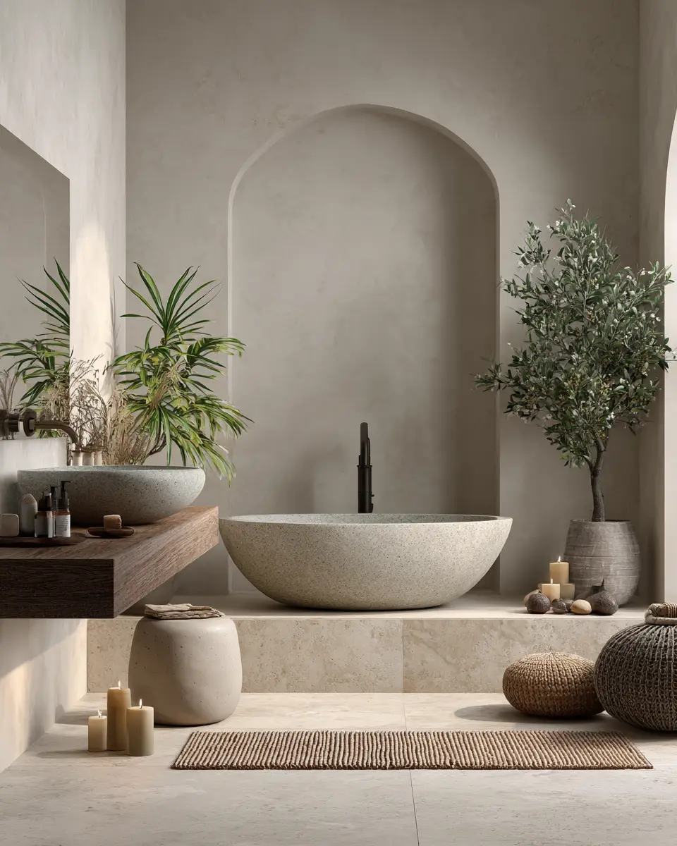 Organic Modern Bathroom Decor Ideas