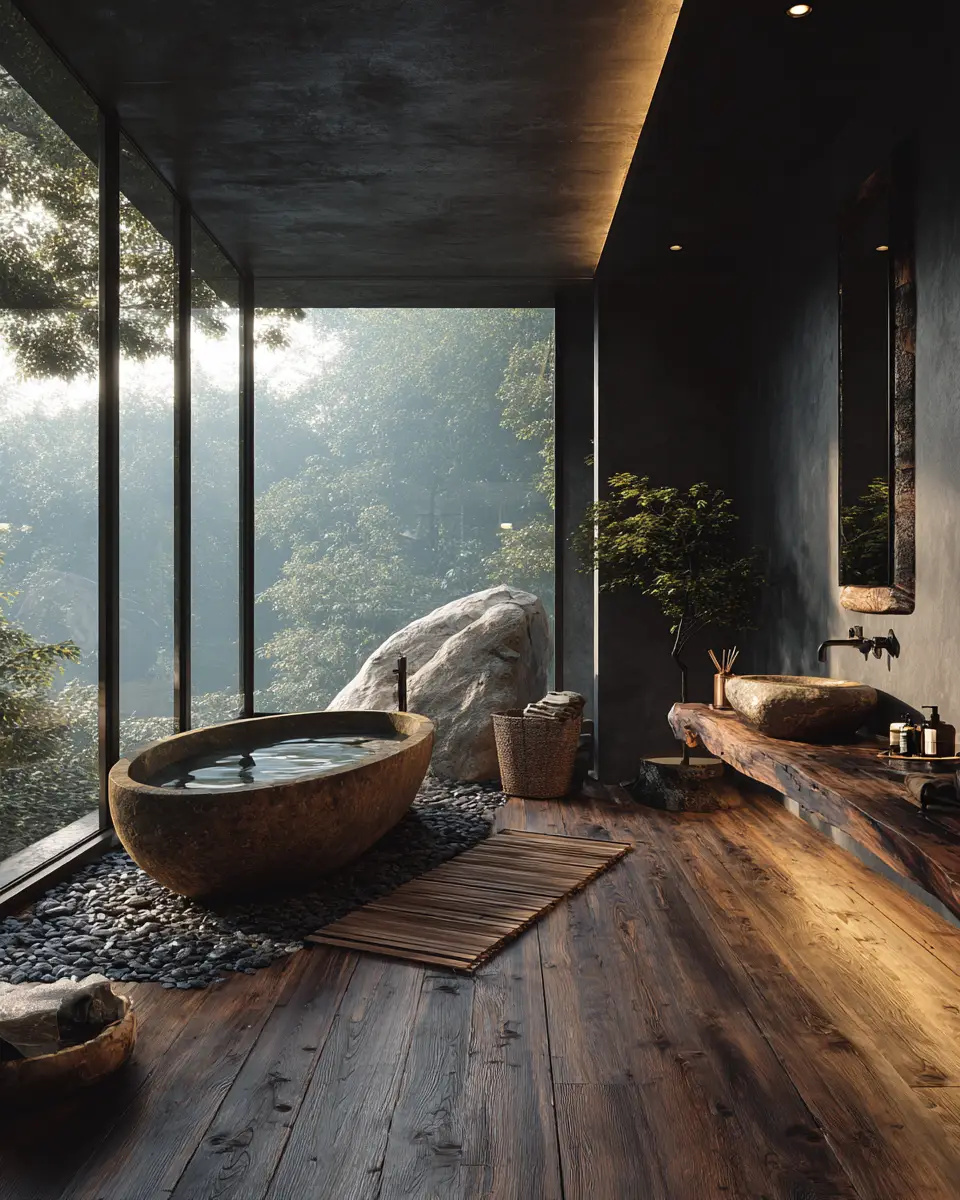 Organic Modern Bathroom Decor Ideas