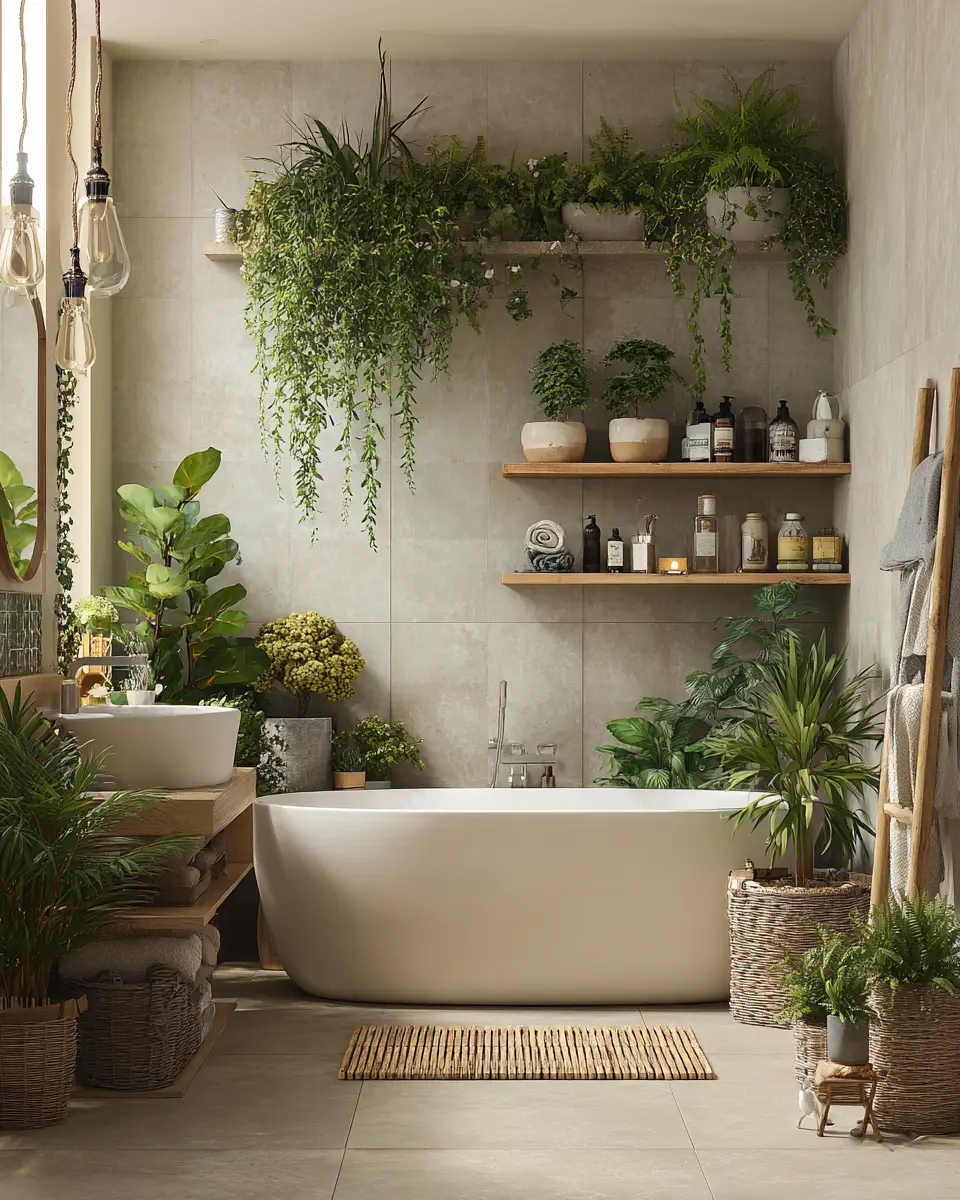 Organic Modern Bathroom Decor Ideas