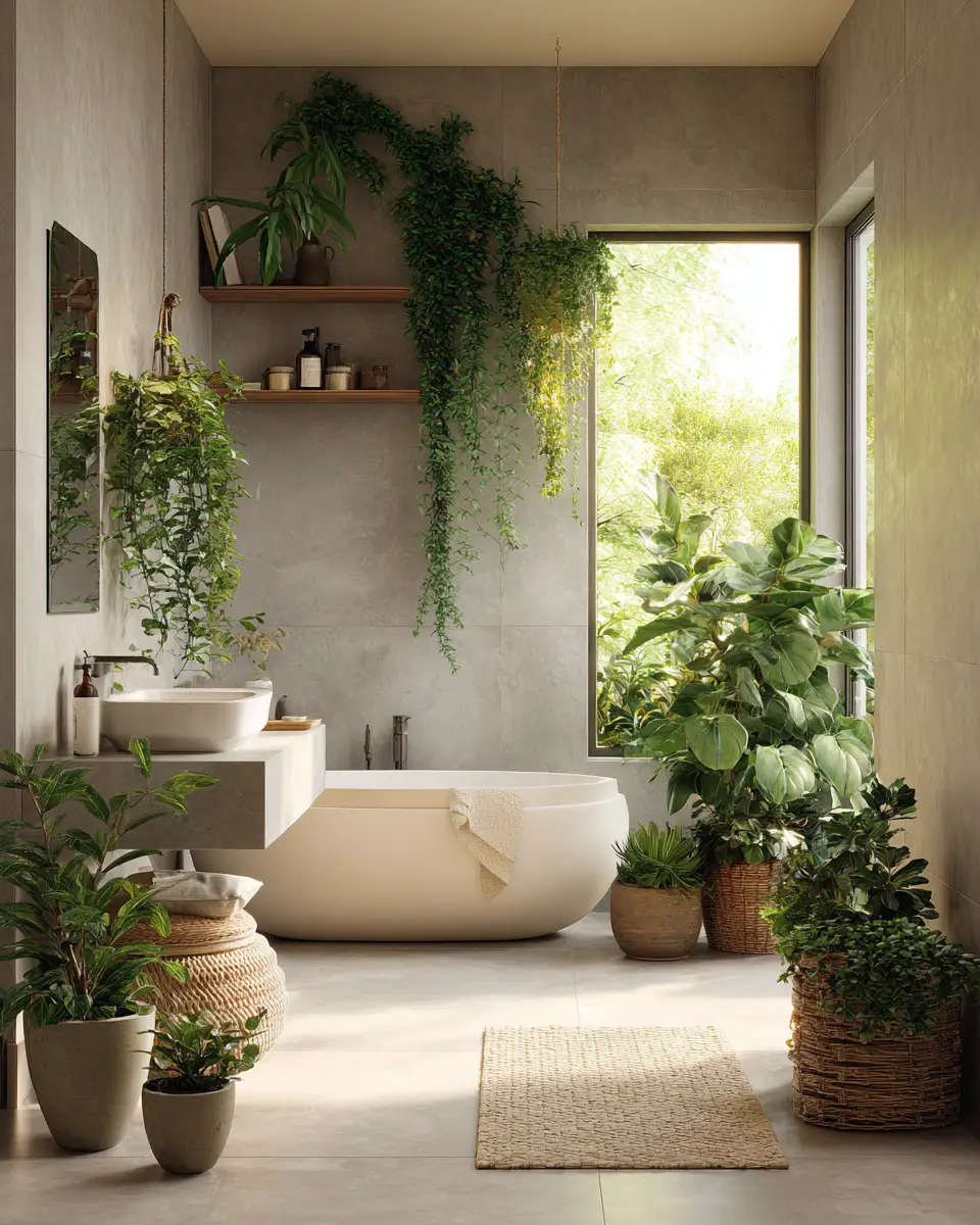 Organic Modern Bathroom Decor Ideas