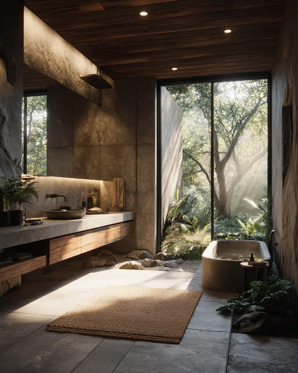 Organic Modern Bathroom Decor Ideas