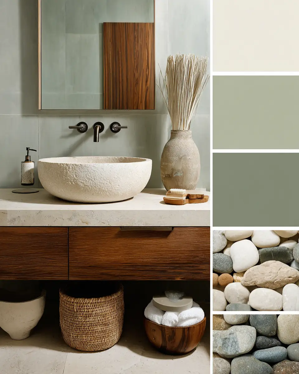 Organic Modern Bathroom Decor Ideas