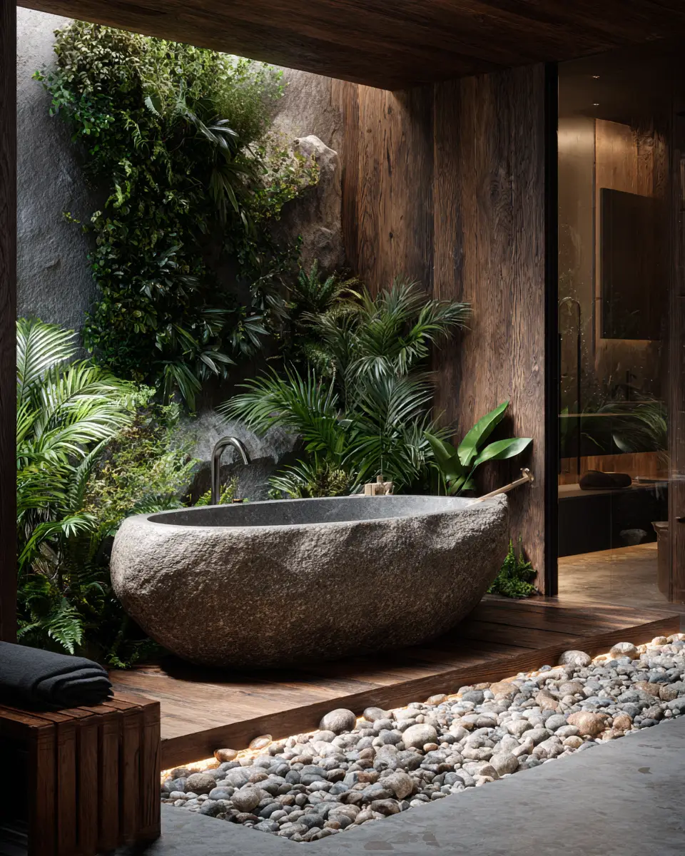 Organic Modern Bathroom Decor Ideas