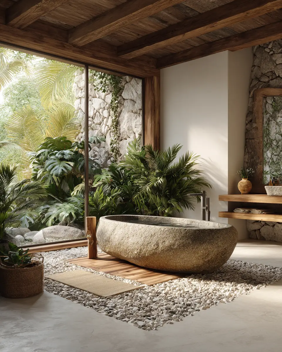 Organic Modern Bathroom Decor Ideas