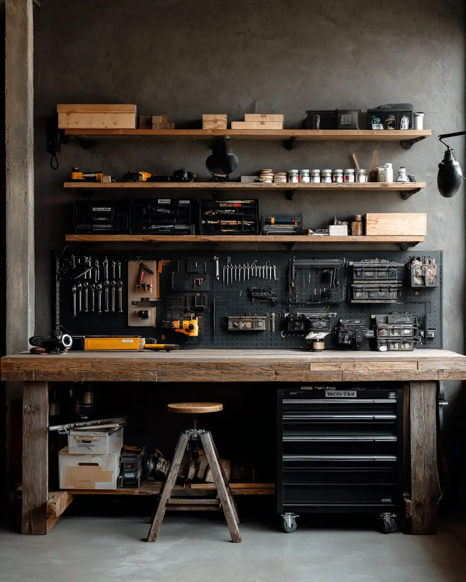 Organic Modern Garage Decor Ideas