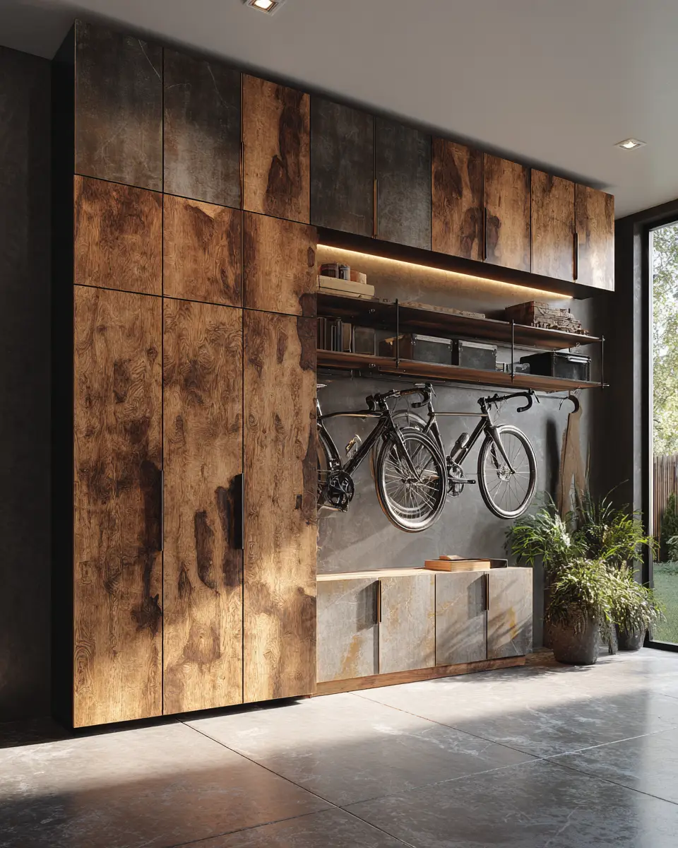 Organic Modern Garage Decor Ideas