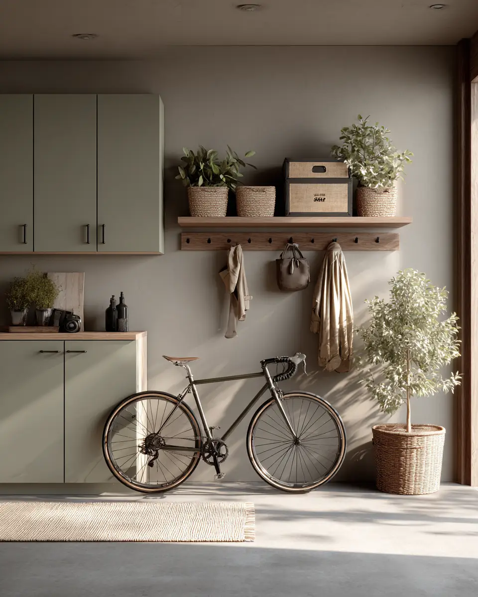 Organic Modern Garage Decor Ideas