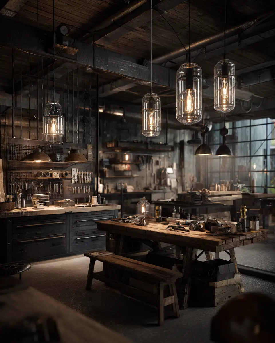 Organic Modern Garage Decor Ideas