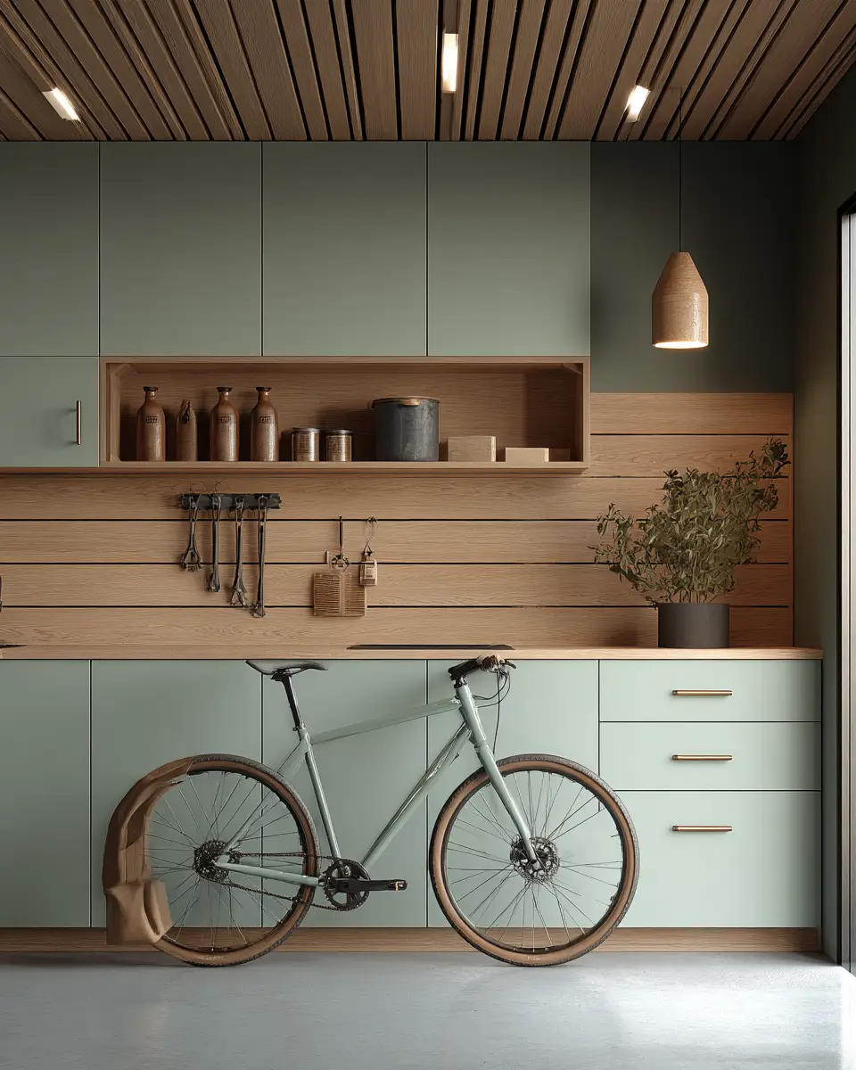 Organic Modern Garage Decor Ideas