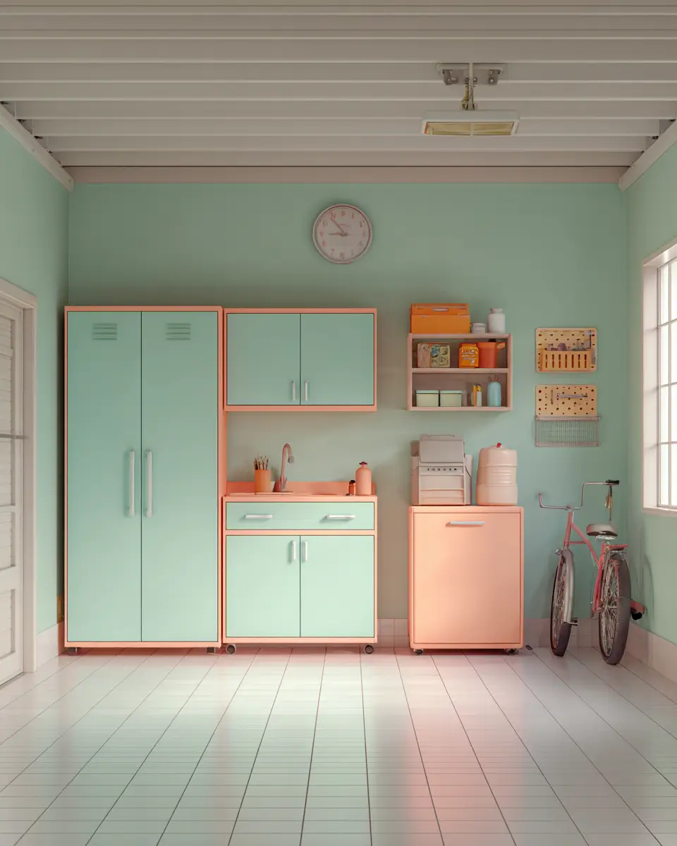 Pastel Garage Decor Ideas