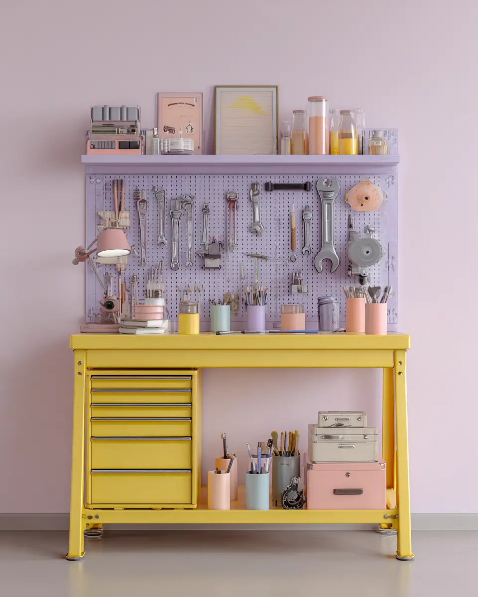 Pastel Garage Decor Ideas