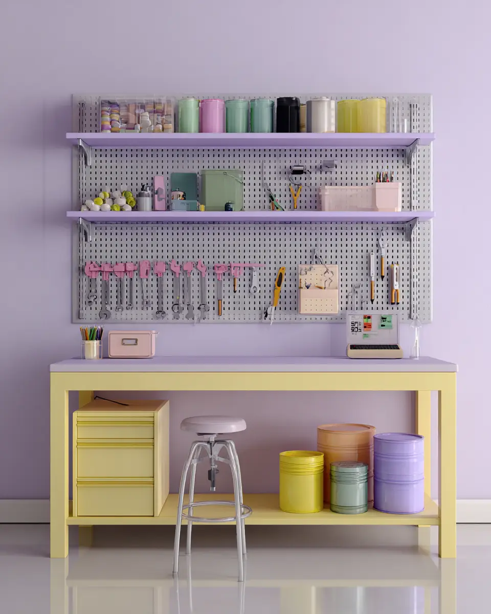 Pastel Garage Decor Ideas