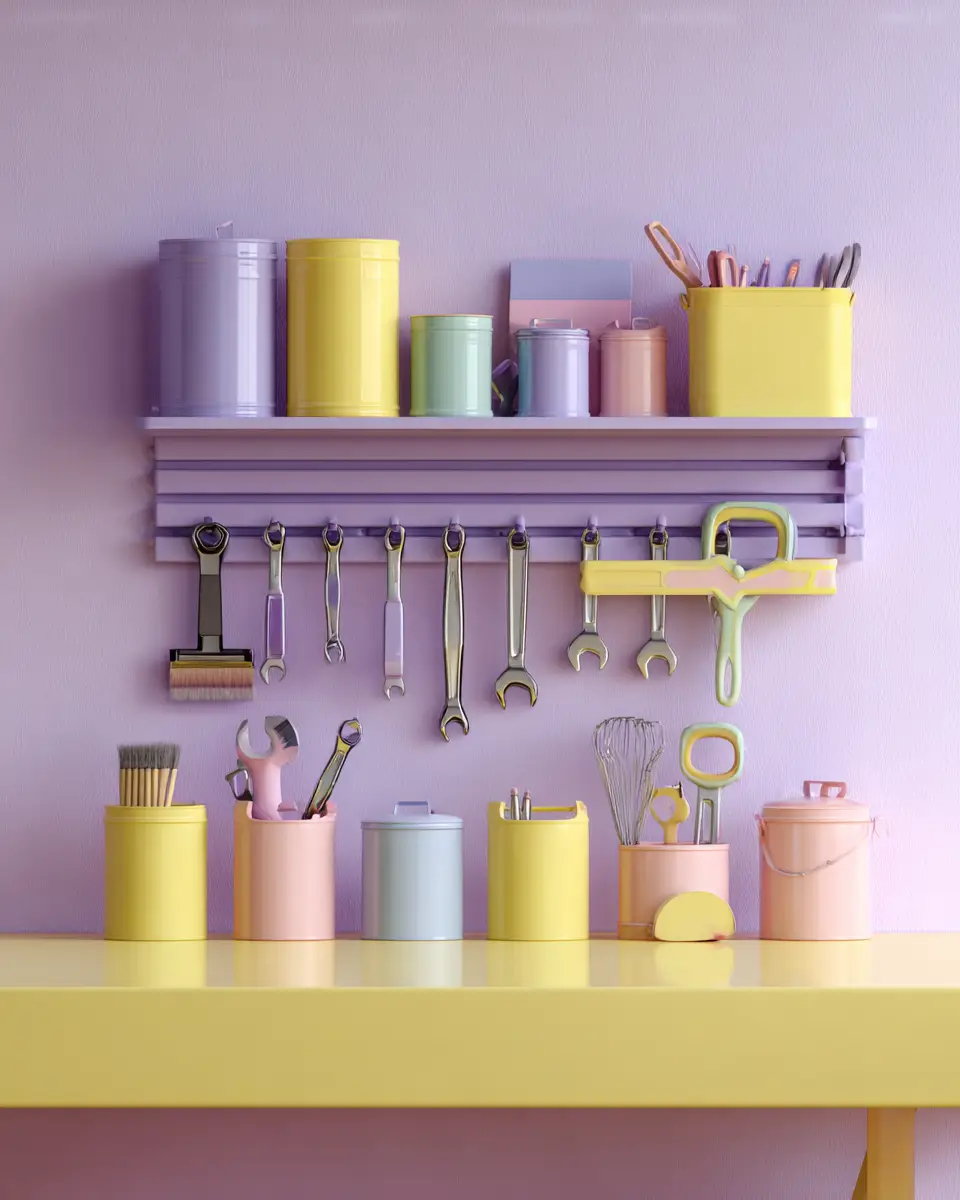 Pastel Garage Decor Ideas