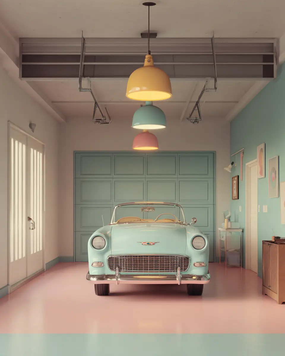 Pastel Garage Decor Ideas