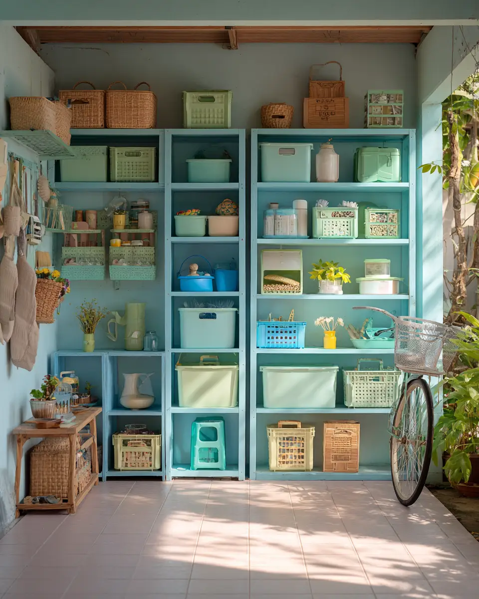 Pastel Garage Decor Ideas
