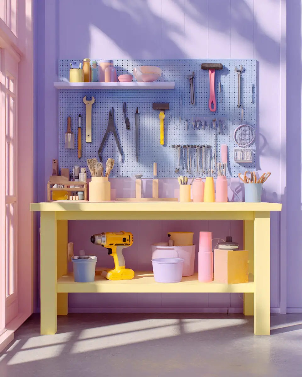 Pastel Garage Decor Ideas