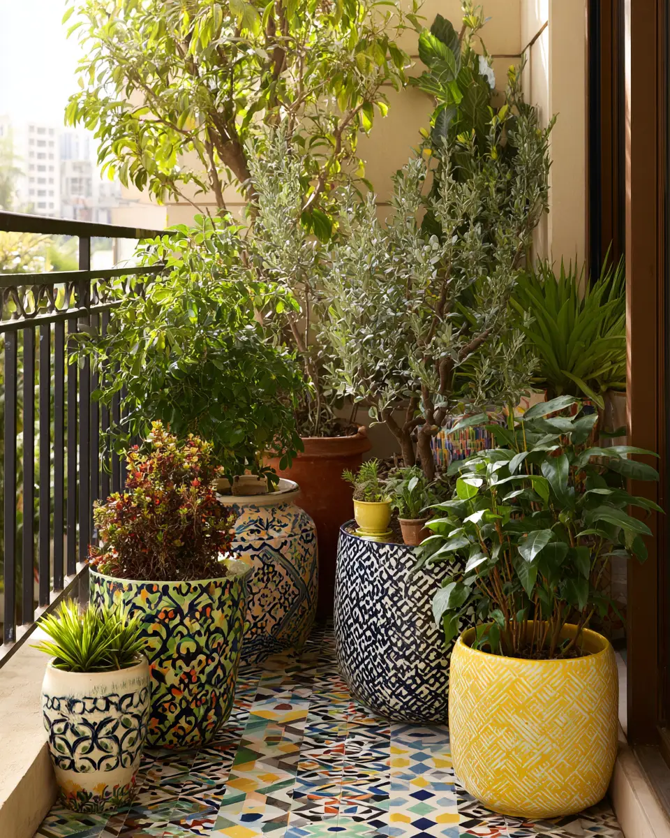 Patterned Balcony Decor Ideas - Featured