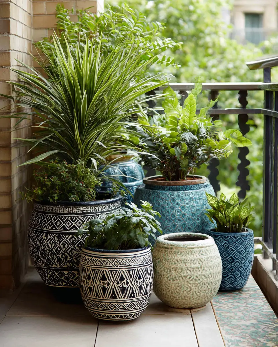 Patterned Balcony Decor Ideas