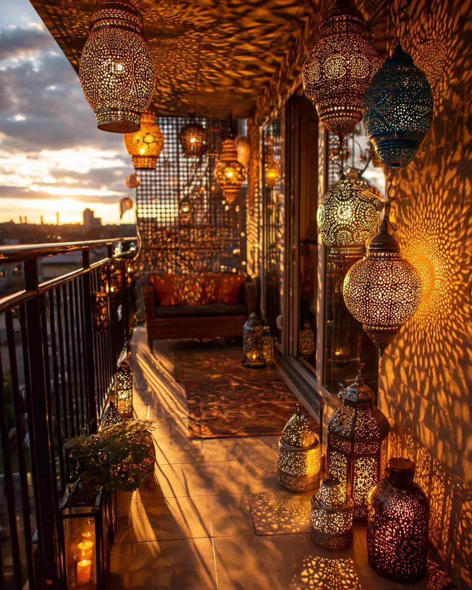 Patterned Balcony Decor Ideas