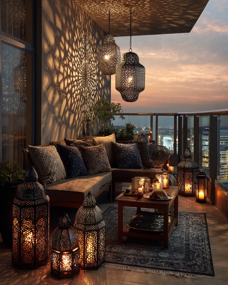Patterned Balcony Decor Ideas