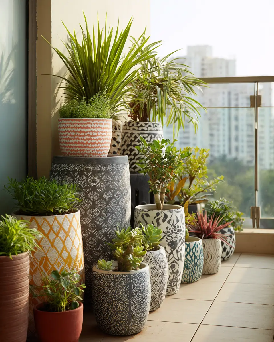 Patterned Balcony Decor Ideas
