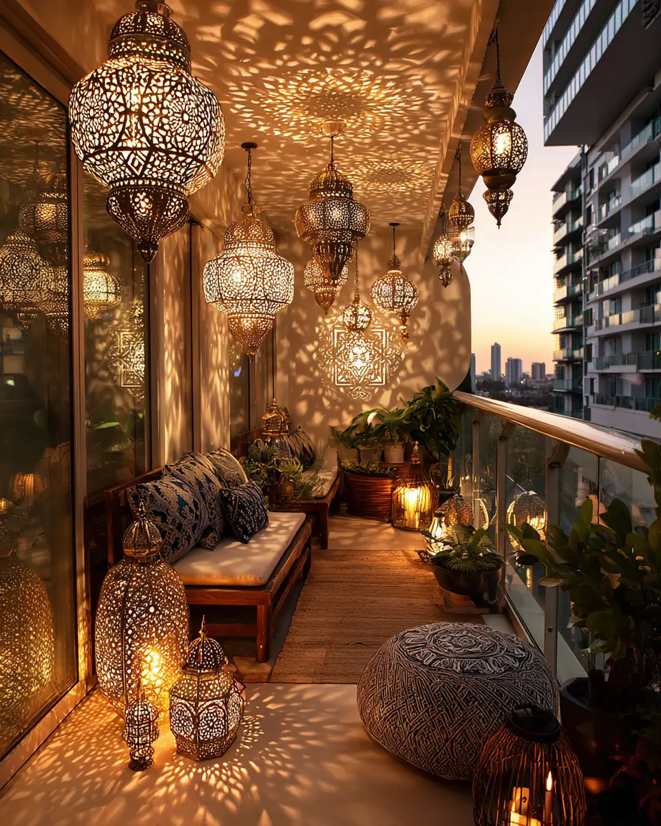 Patterned Balcony Decor Ideas