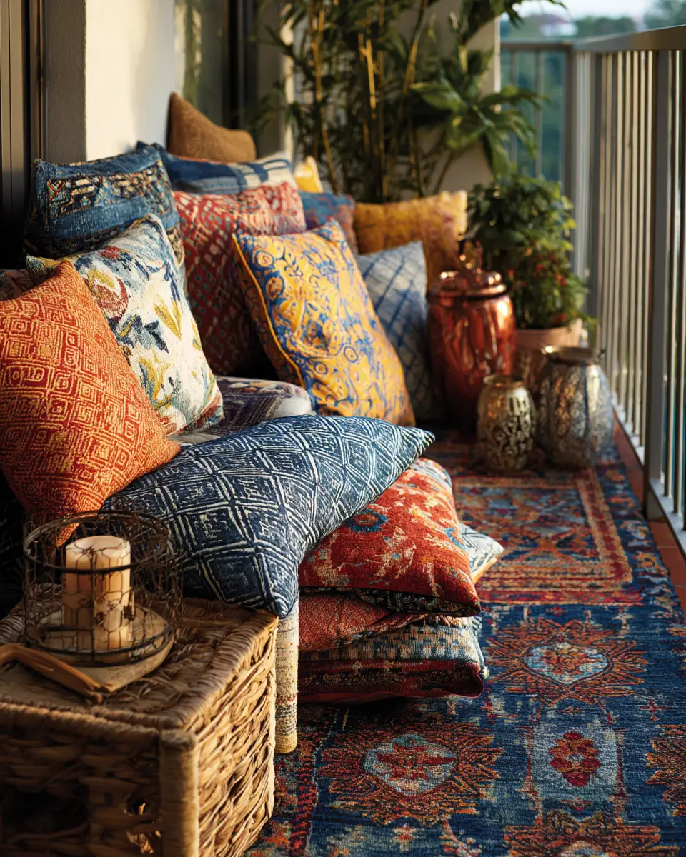 Patterned Balcony Decor Ideas