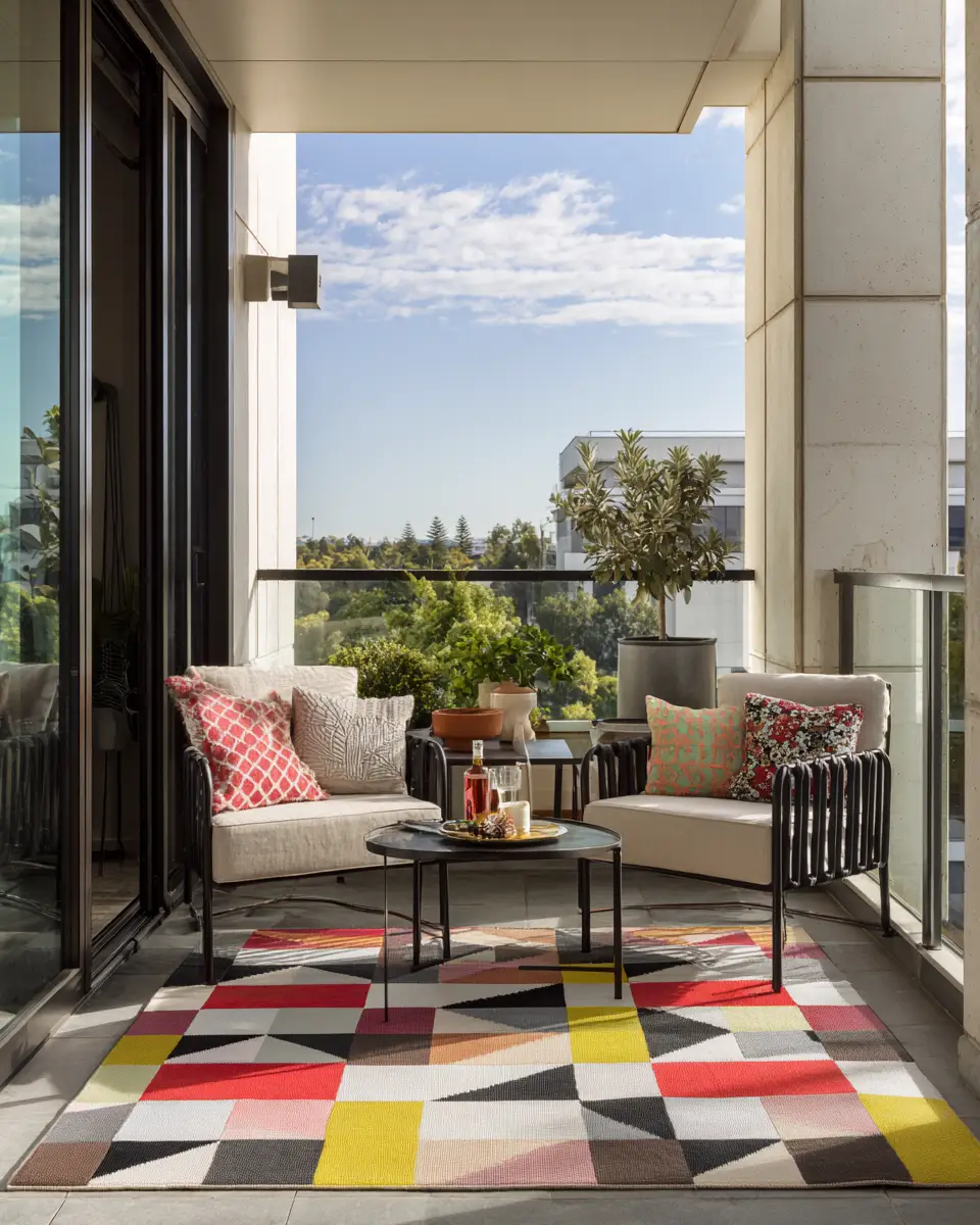 Patterned Balcony Decor Ideas