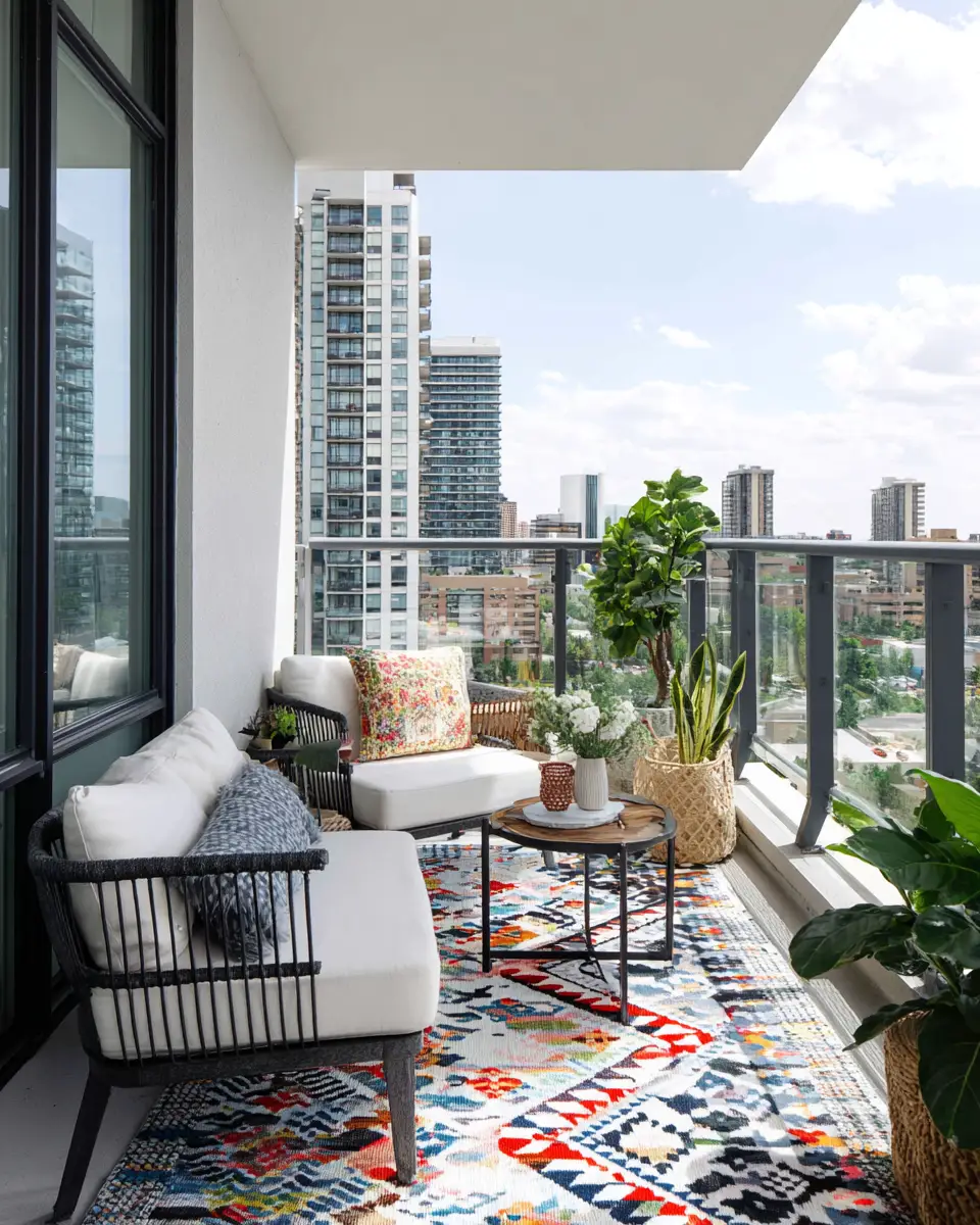 Patterned Balcony Decor Ideas