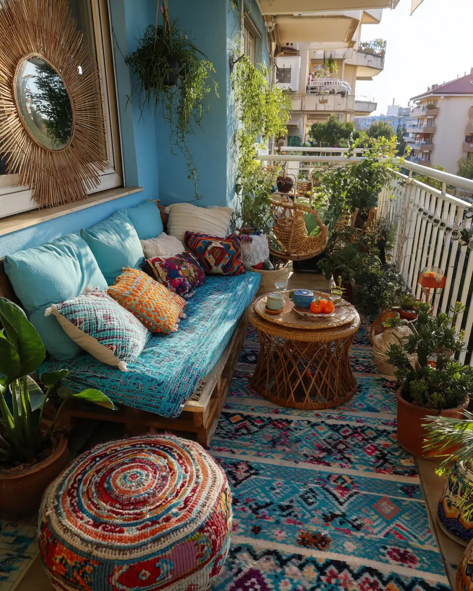 Patterned Balcony Decor Ideas
