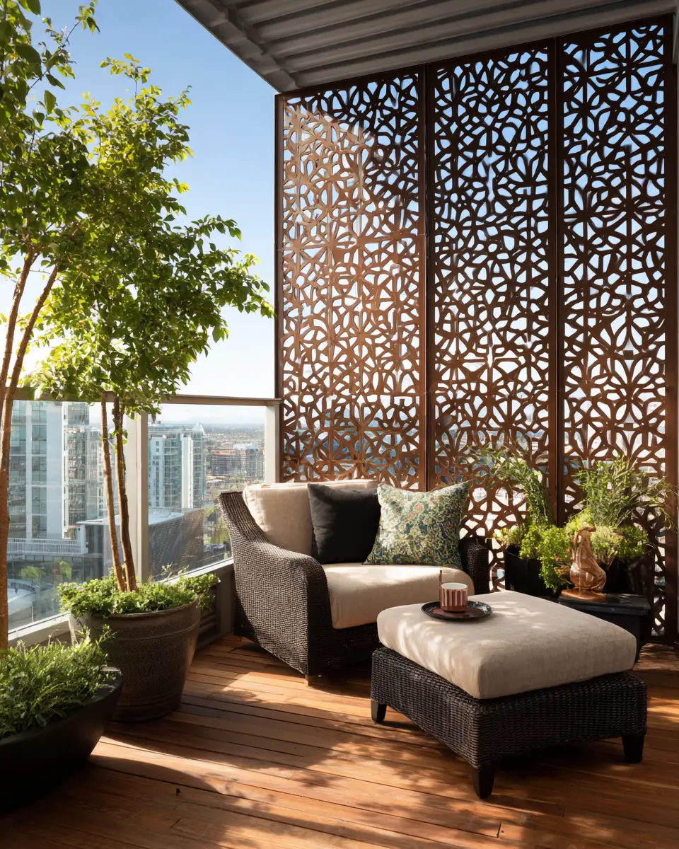 Patterned Balcony Decor Ideas