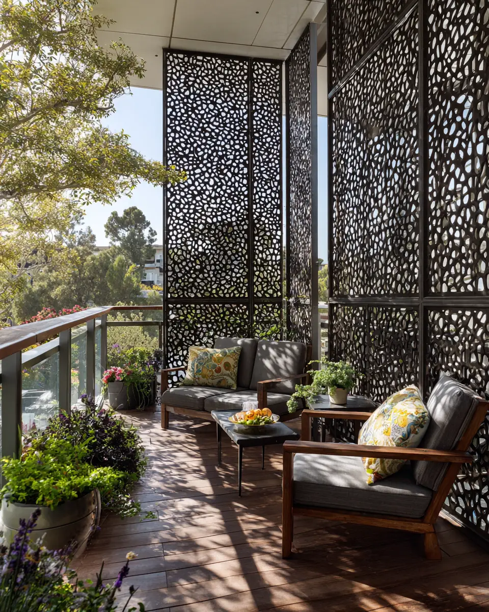 Patterned Balcony Decor Ideas