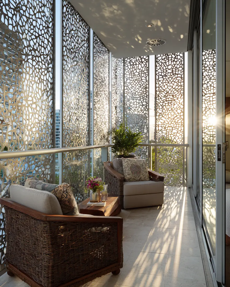 Patterned Balcony Decor Ideas