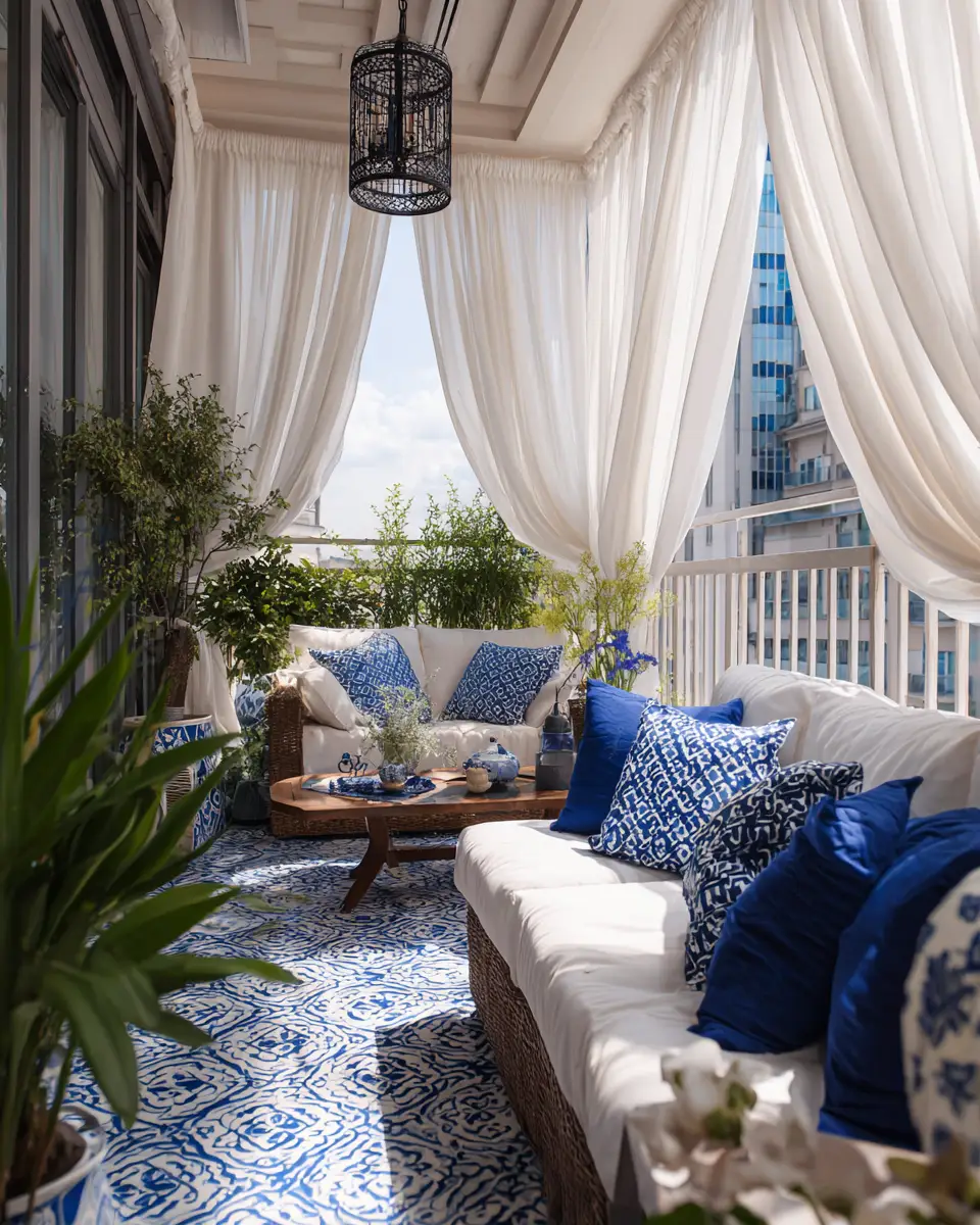 Patterned Balcony Decor Ideas