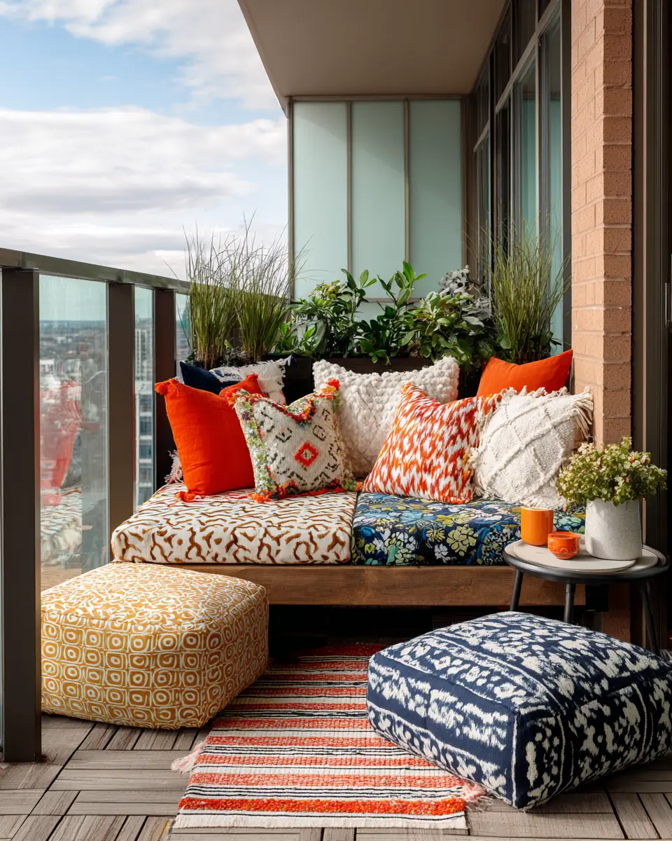 Patterned Balcony Decor Ideas