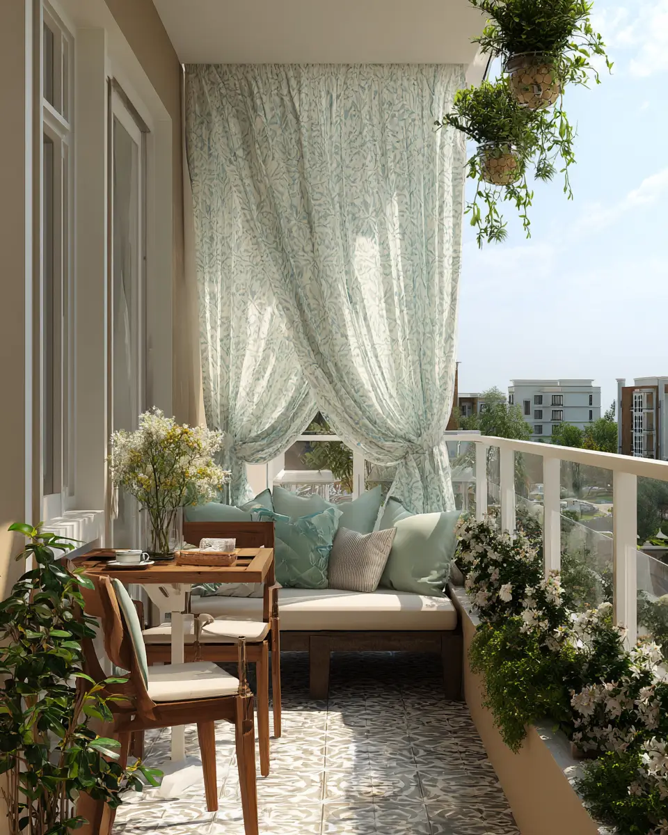 Patterned Balcony Decor Ideas