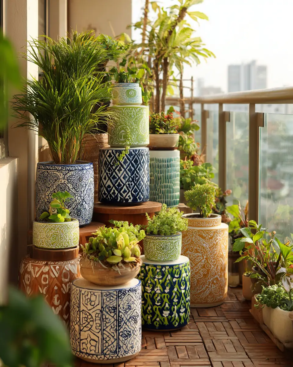 Patterned Balcony Decor Ideas