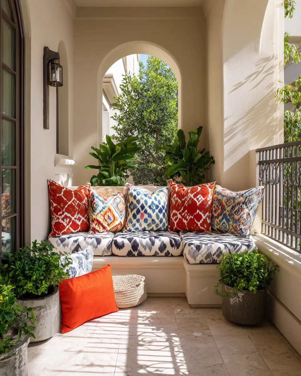 Patterned Balcony Decor Ideas