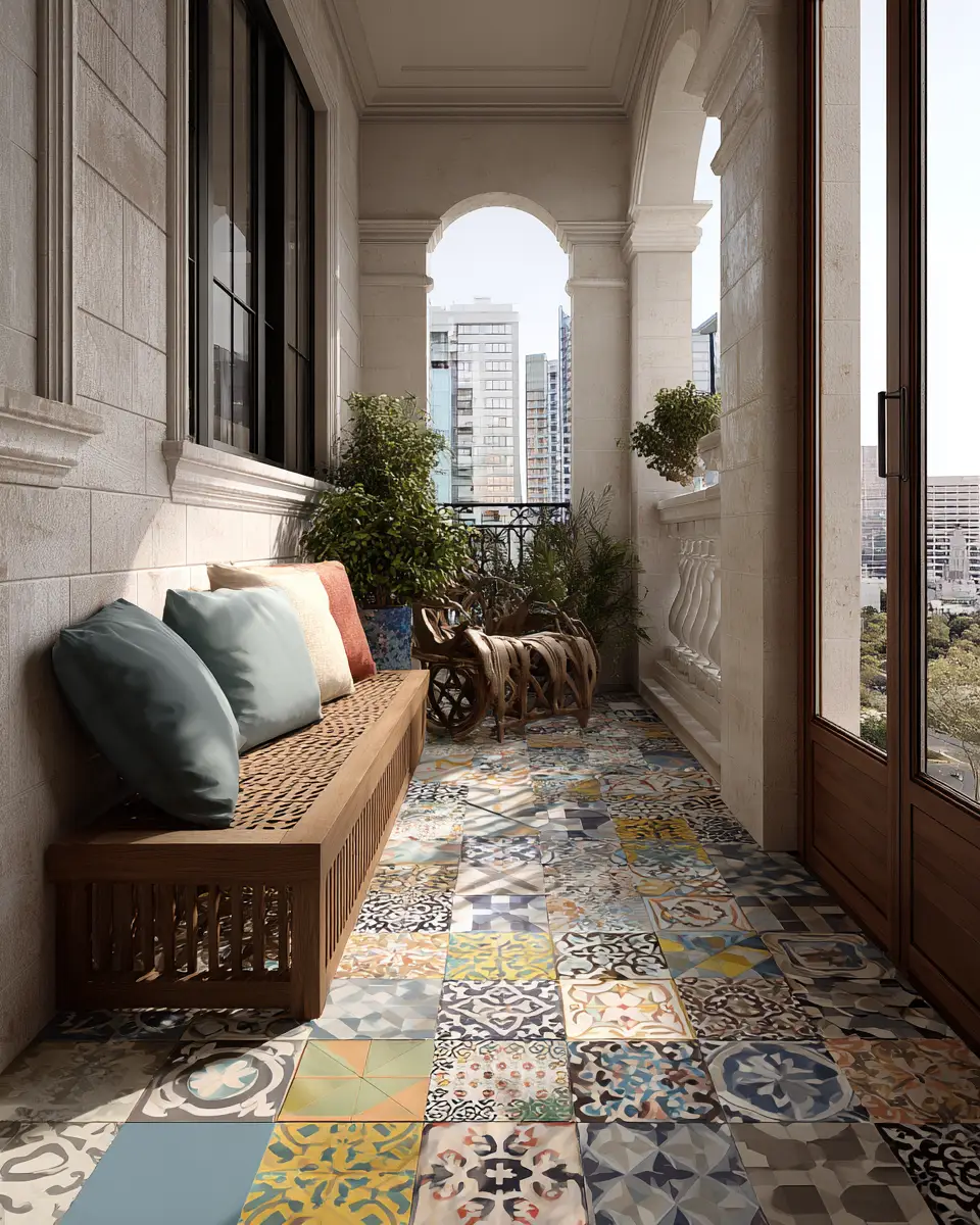 Patterned Balcony Decor Ideas