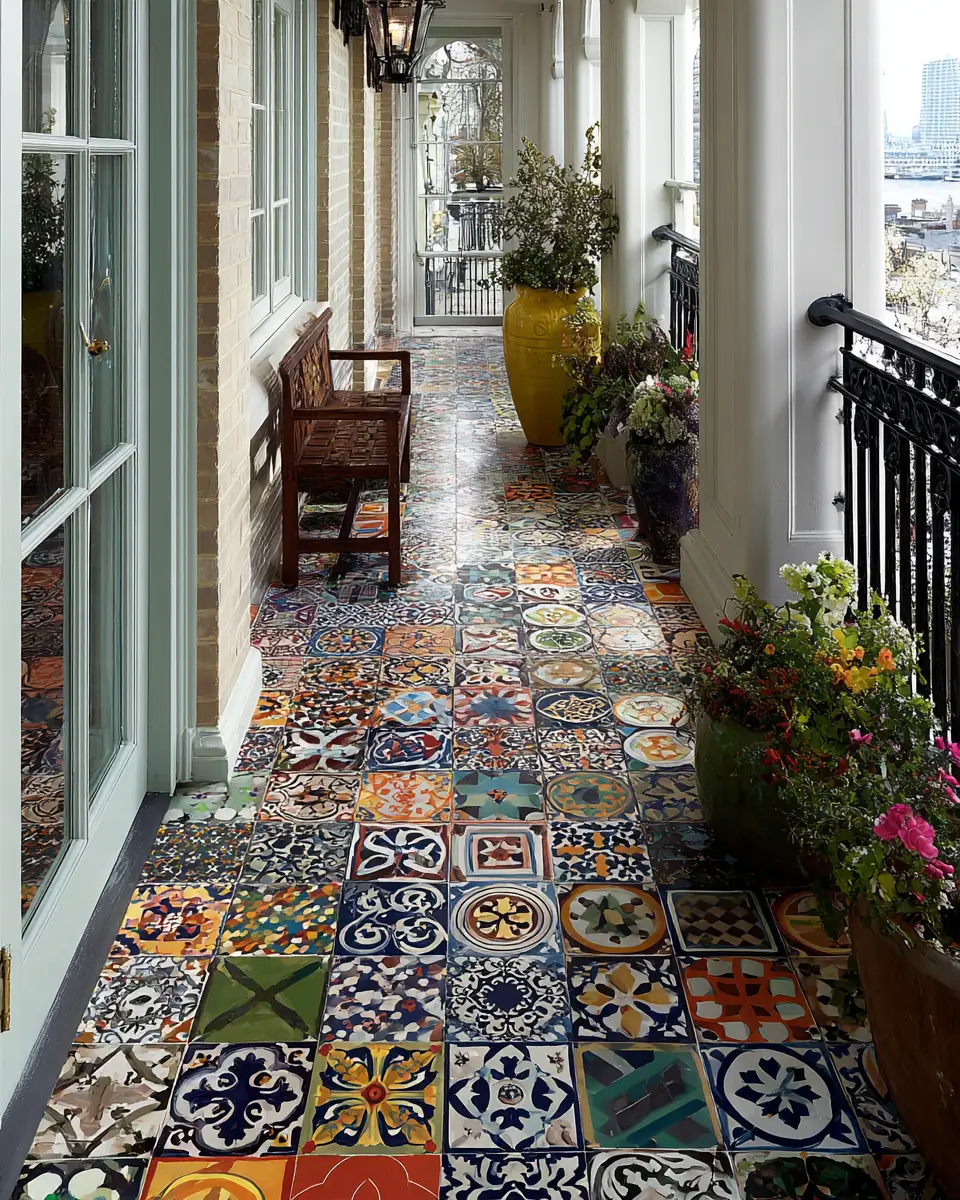 Patterned Balcony Decor Ideas