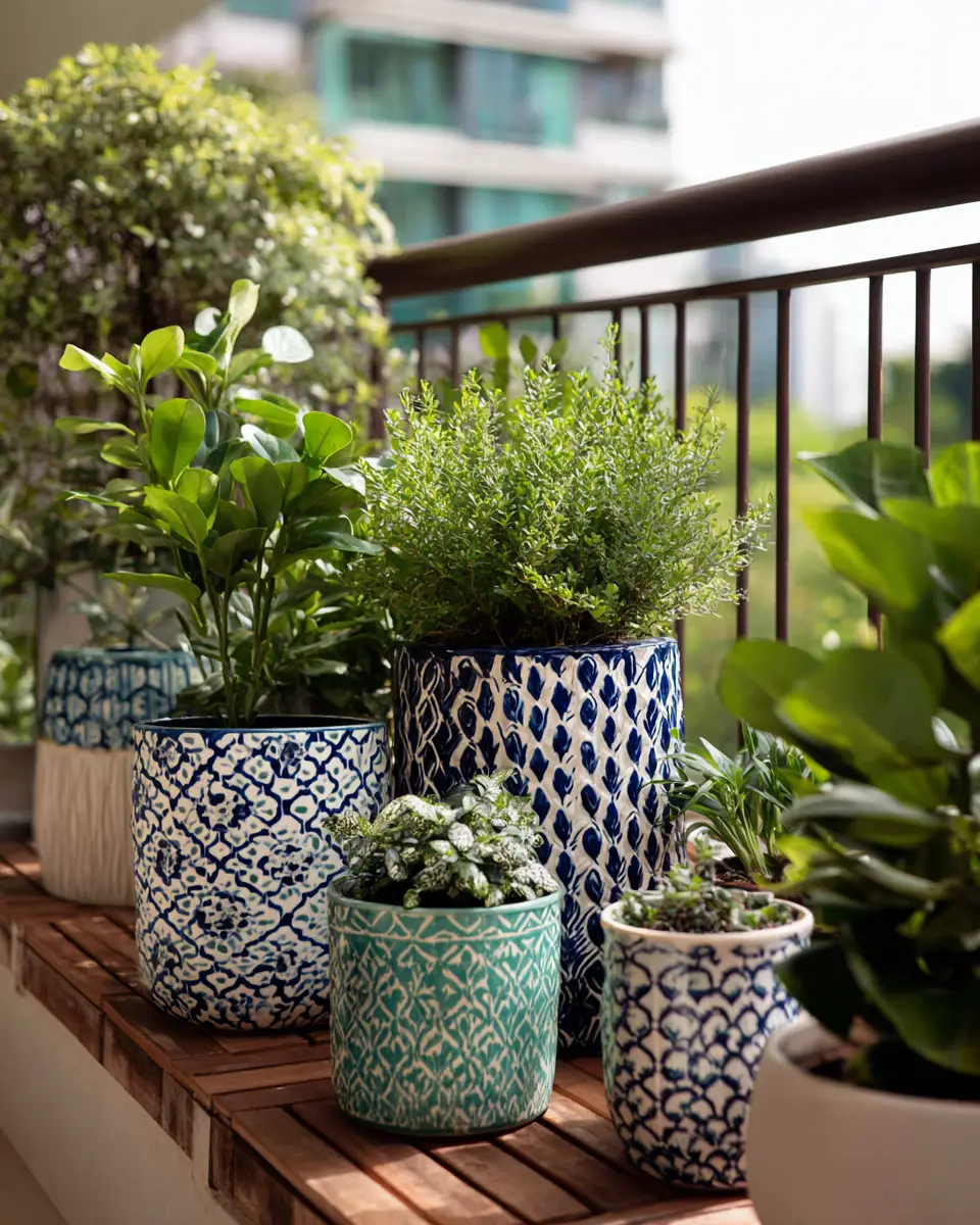 Patterned Balcony Decor Ideas