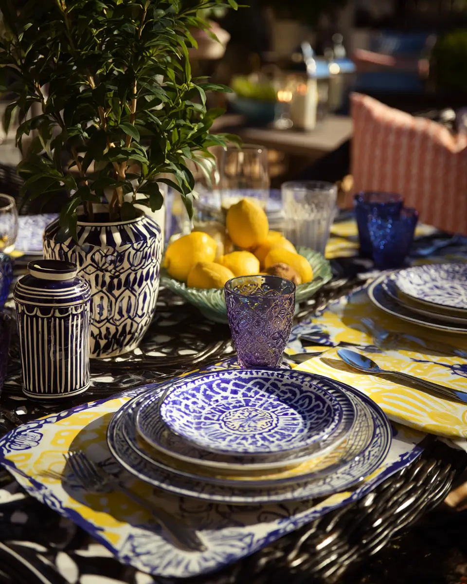 Patterned Balcony Decor Ideas