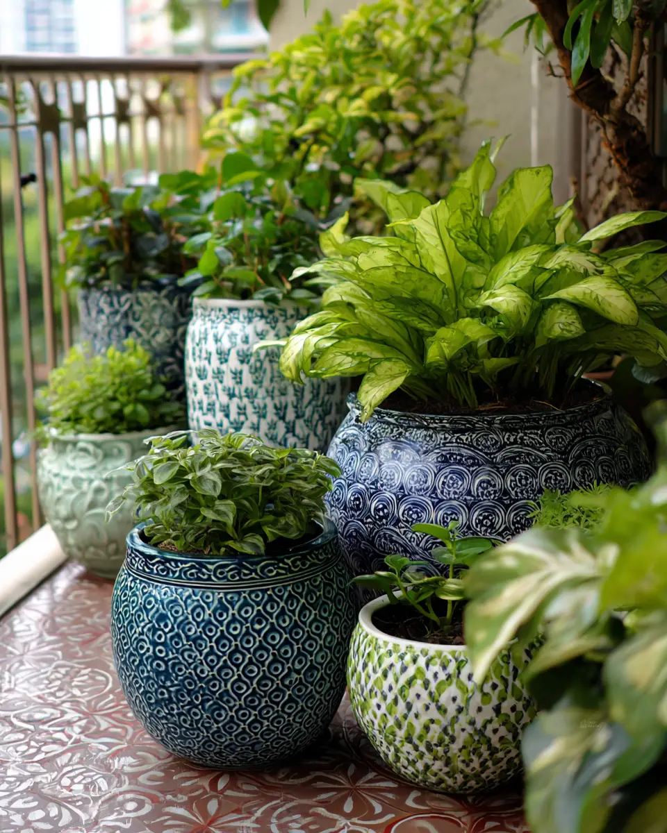 Patterned Balcony Decor Ideas
