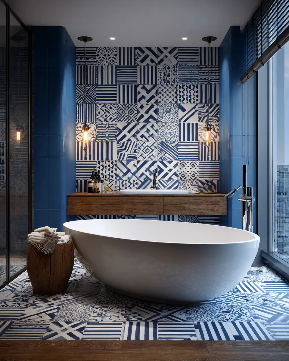 Patterned Bathroom Decor Ideas