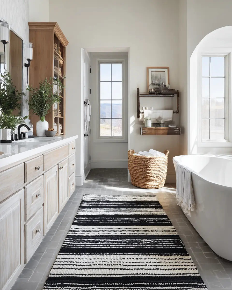 Patterned Bathroom Decor Ideas