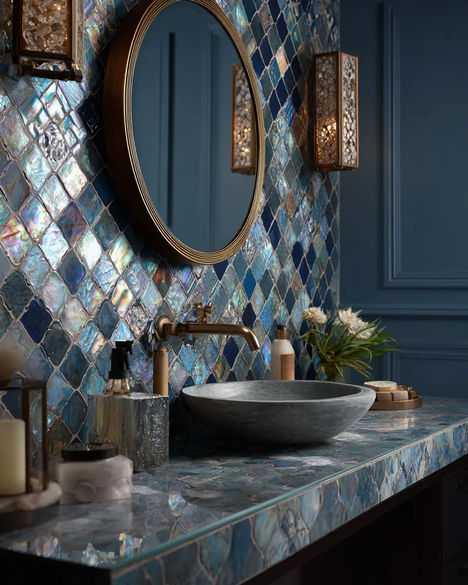 Patterned Bathroom Decor Ideas