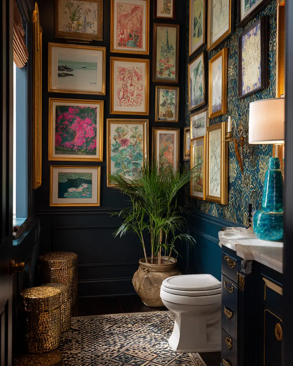 Patterned Bathroom Decor Ideas